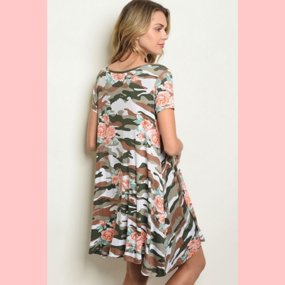 🌴FLORAL CAMO TUNIC / DRESS🌴 - Picture 2 of 2